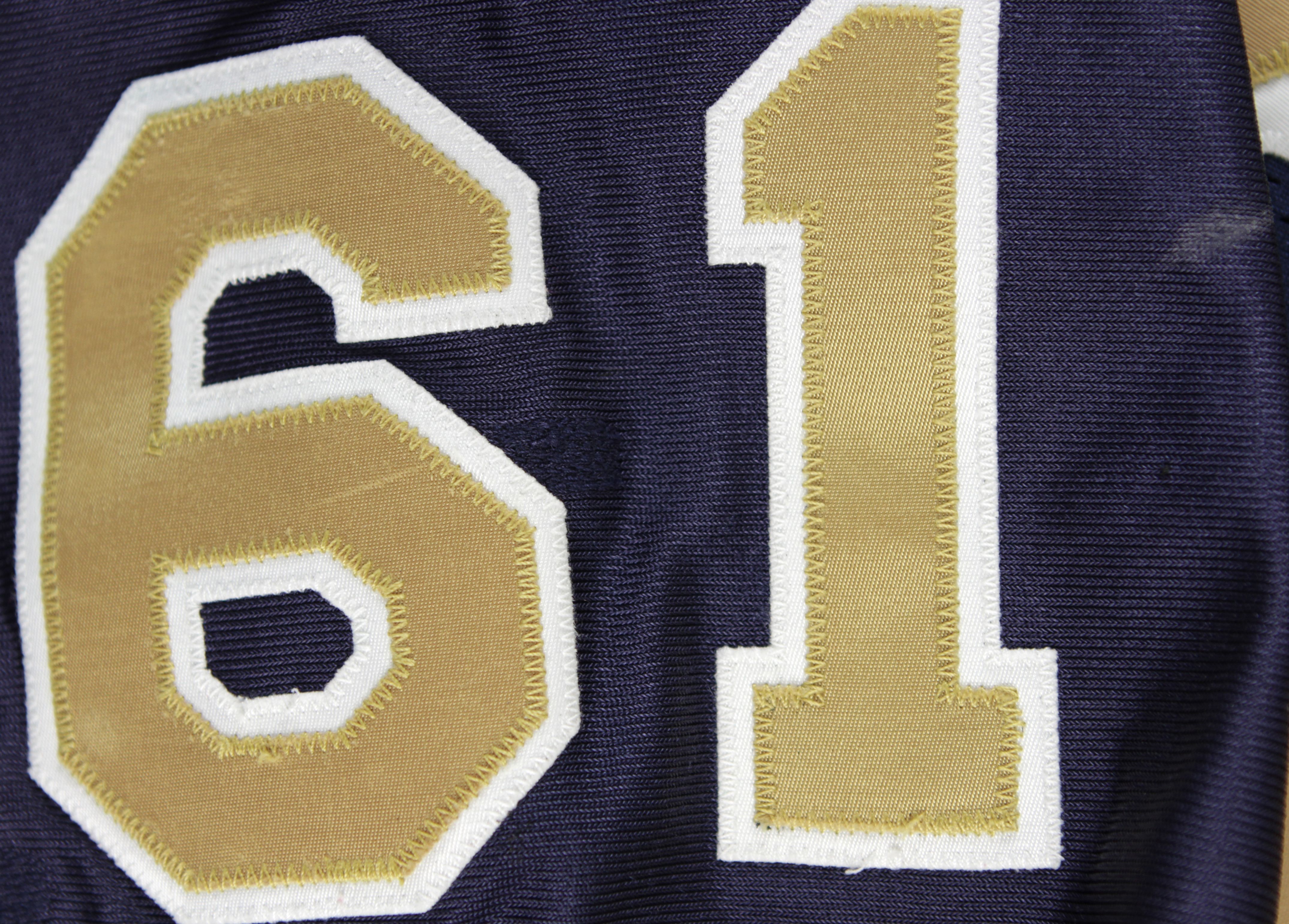 Lot Detail - 2000 Tom Nutten St. Louis Rams Game Worn Jersey w/2 ...