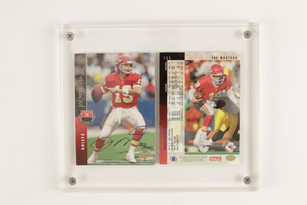 1994 Joe Montana Kansas City Chiefs Signed UDA Card - UDA Hologram 