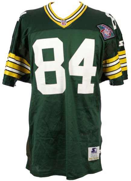 1994 Sterling Sharpe Green Bay Packers Authentic Jersey w/NFL 75th Anniversary Patch