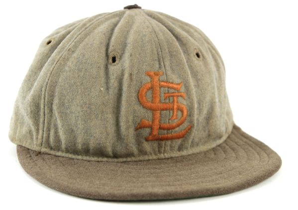 1946-49 St. Louis Browns Rawlings Unidentified Player Game Worn Road Cap (MEARS LOA)