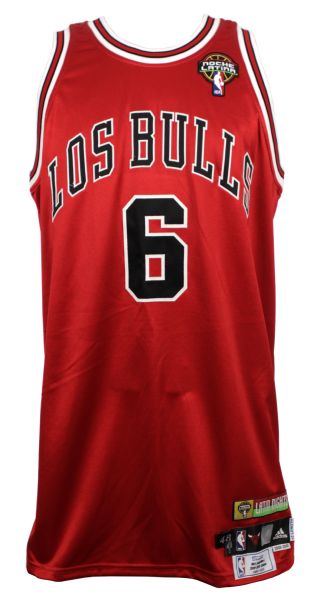2009-10 Ronald Murray Chicago Bulls Game Worn Los Bulls Jersey - MeiGray Stamp