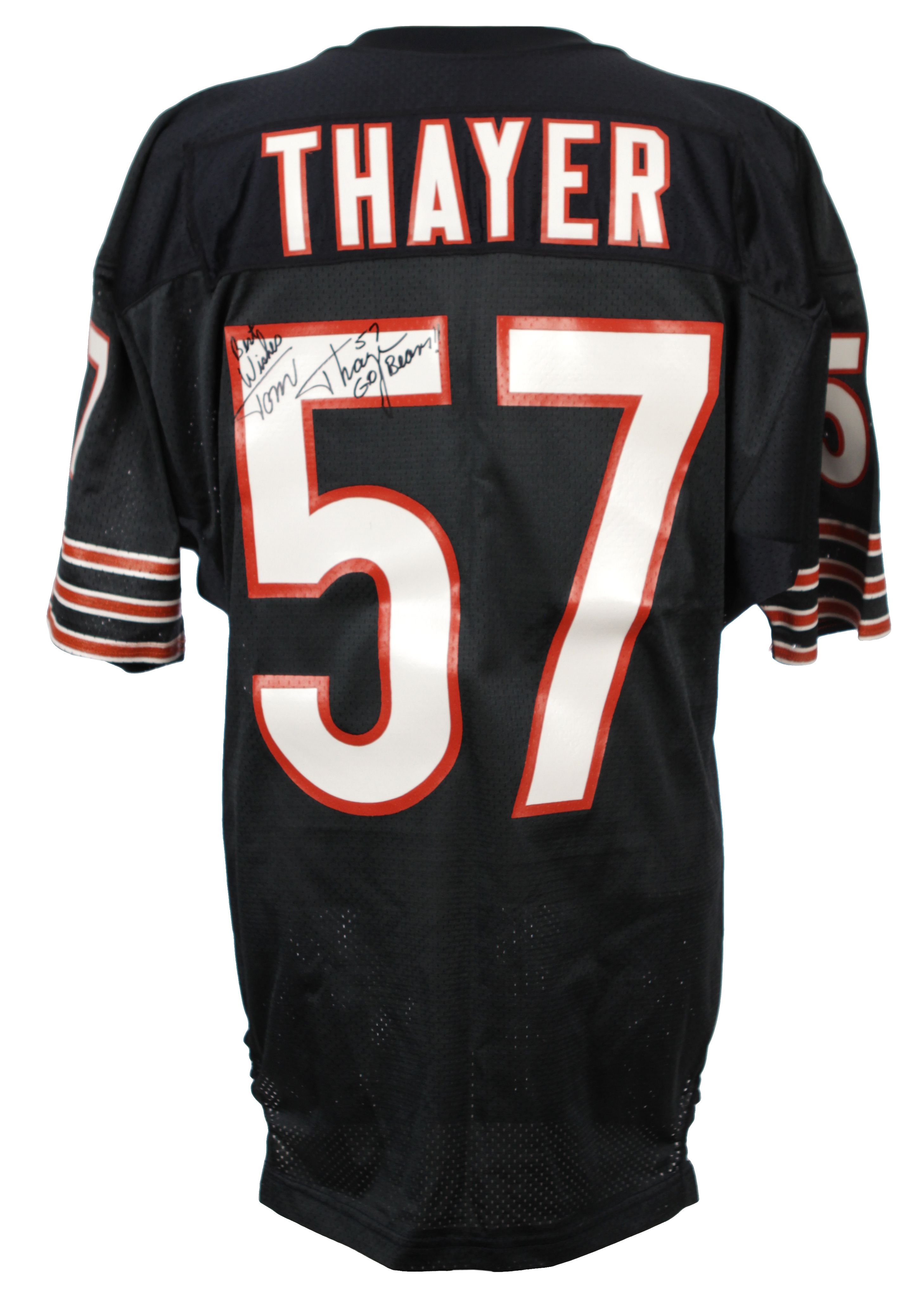 Lot Detail - 1990s Tom Thayer Chicago Bears Signed Authentic Jersey - MEARS  LOA