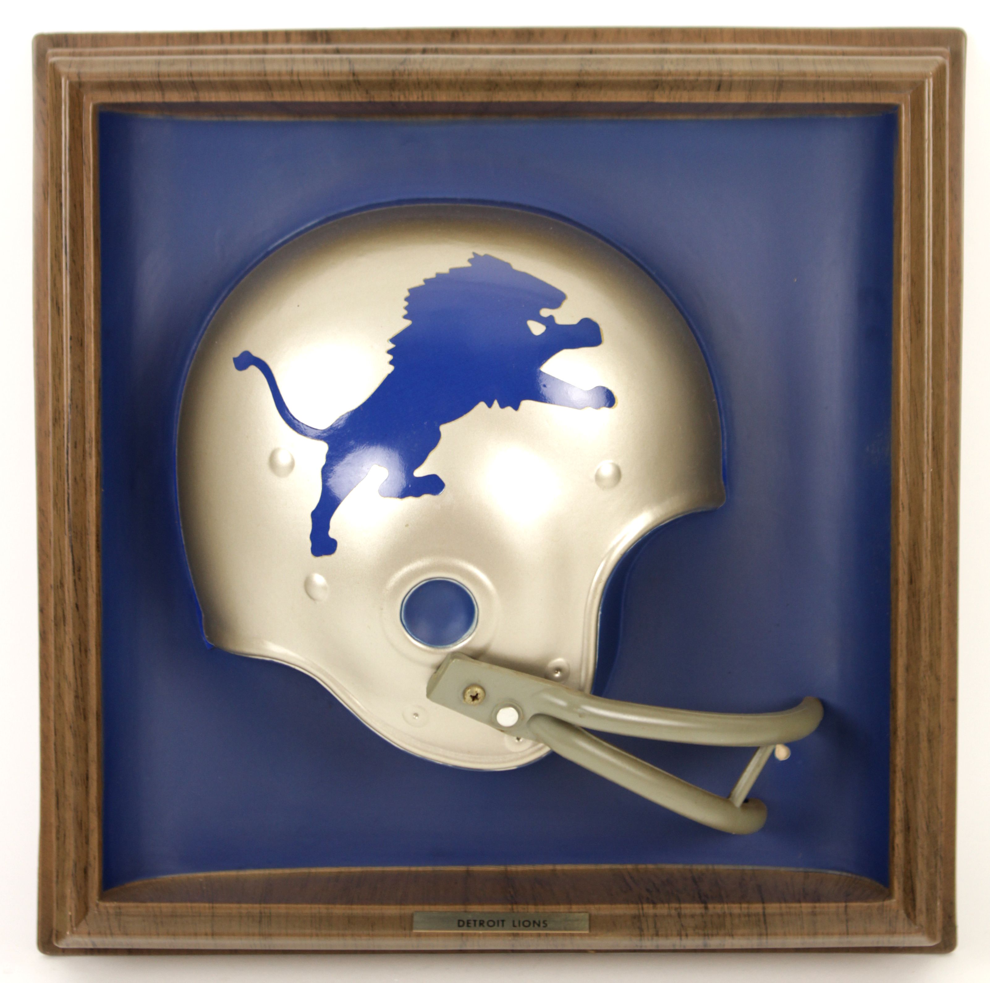 Lot Detail - 1969-70 Circa Detroit Lions NFL Football Helmet Plaque