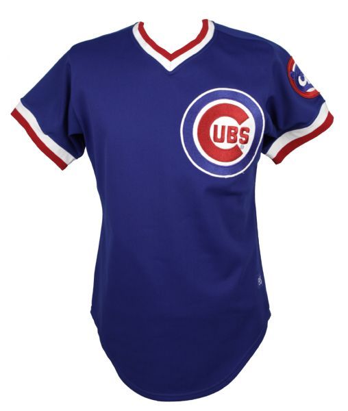 1985 Chico Walker Chicago Cubs Game Worn Road Jersey (MEARS A7.5)