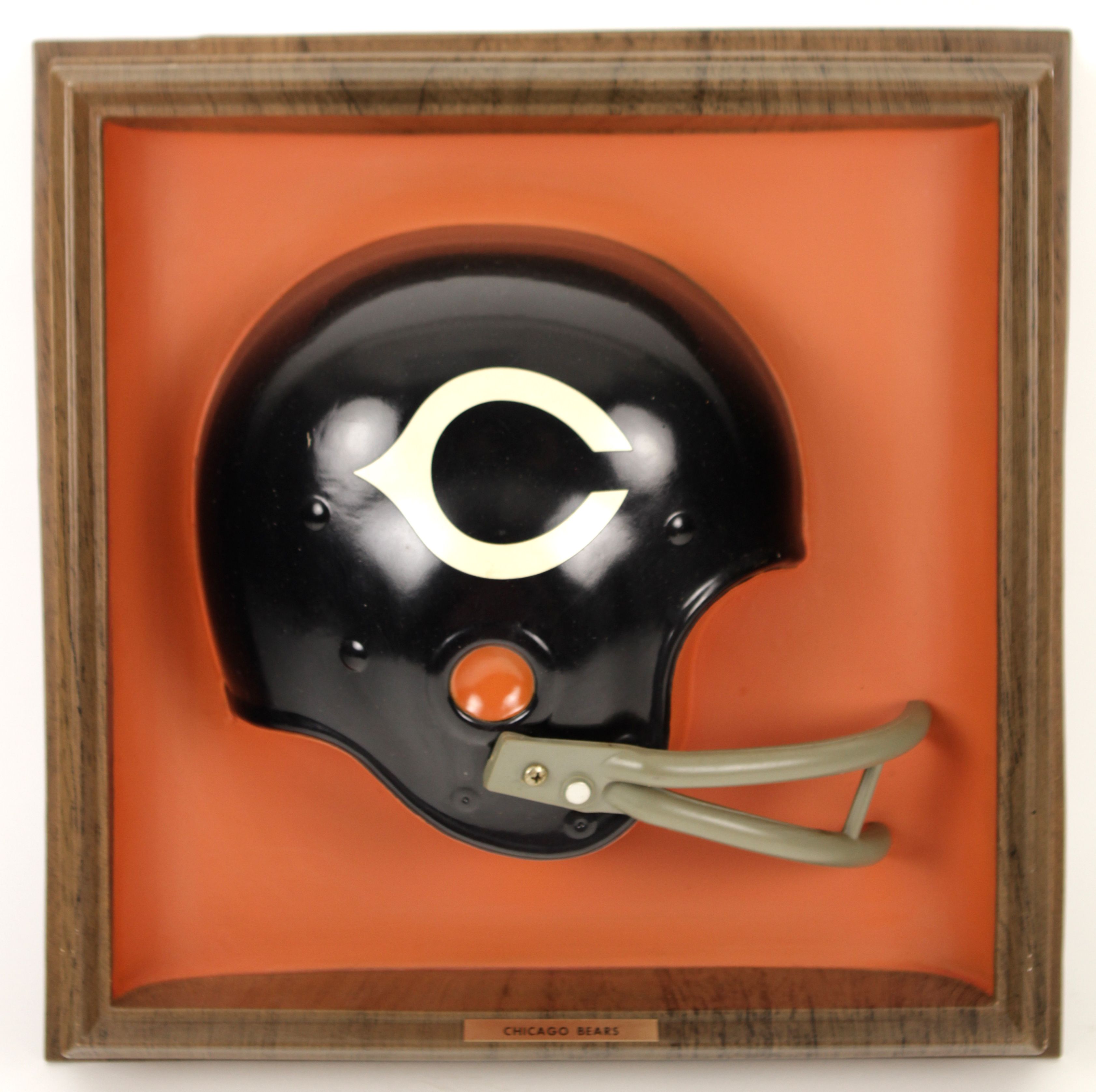 Lot Detail - 1969-70 Circa Chicago Bears NFL Football Helmet Plaque