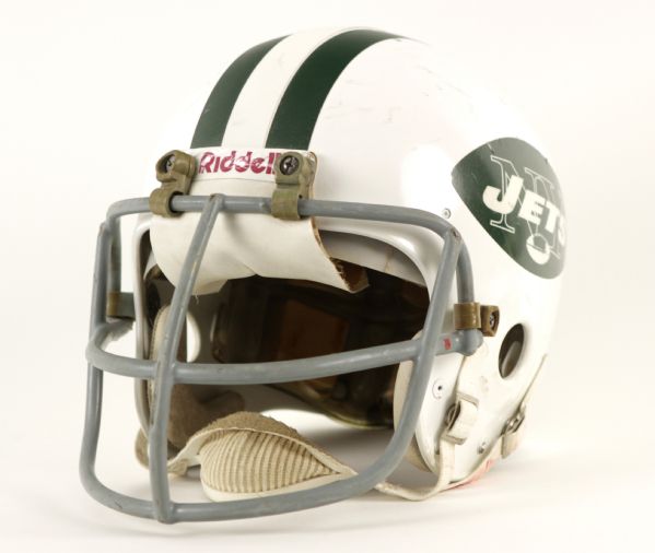 1973 Rich Sowells New York Jets Game Worn Helmet  Gorgeous Style - MEARS LOA 