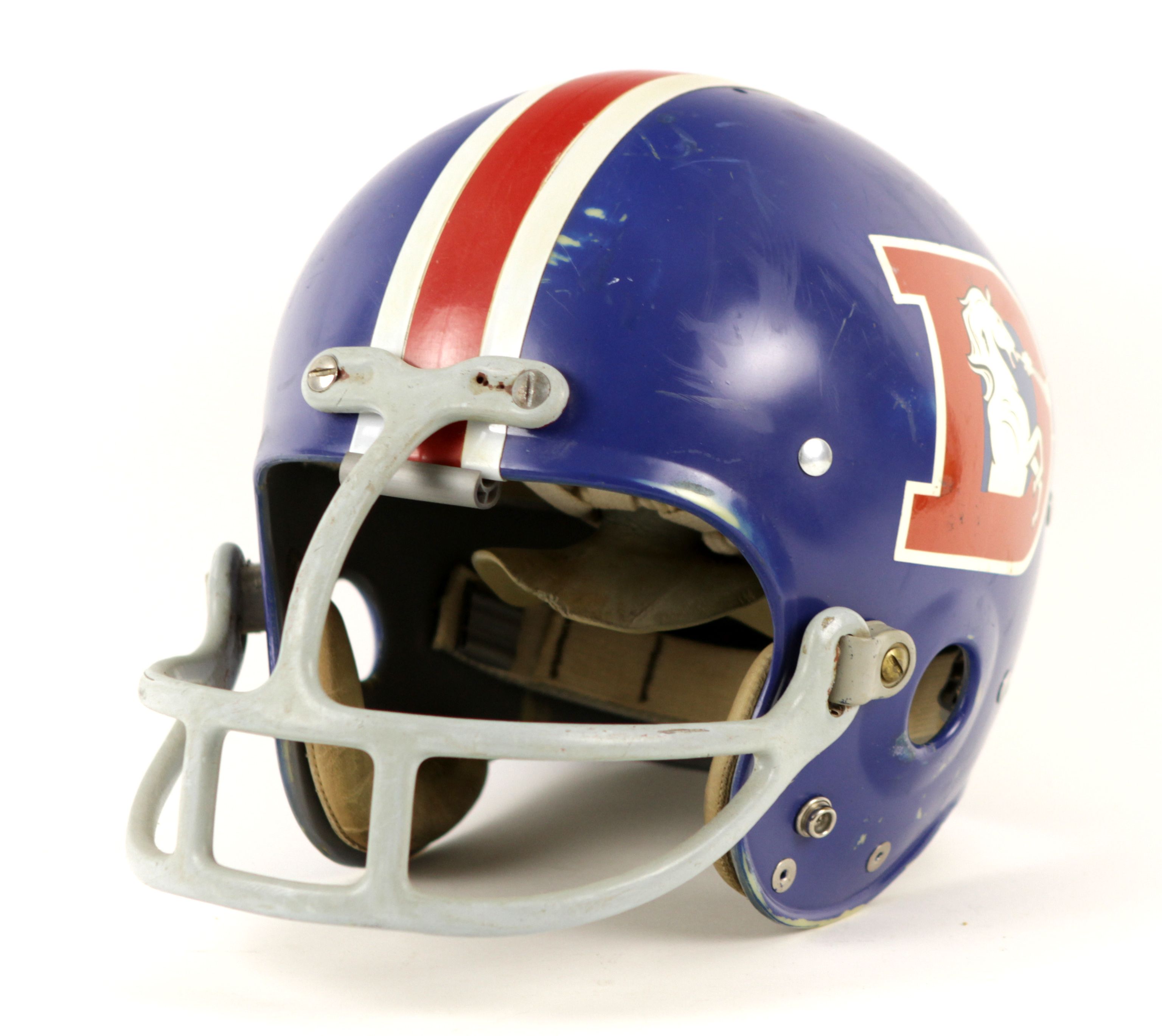 Lot Detail - 1967 Denver Broncos Game Worn Suspension Helmet