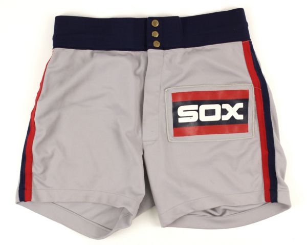 1984 Carlton Fisk Chicago White Sox Game Worn Shorts  Converted To Workout Shorts - MEARS LOA 