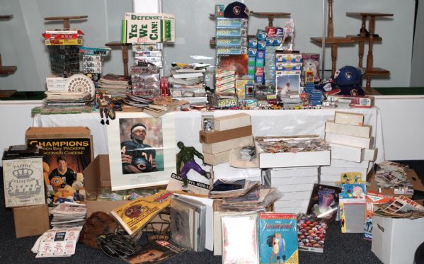 1960s-Present Huge Lot of 5,000 Plus Baseball Football Basketball Memorabilia Massive Break Down Potential 