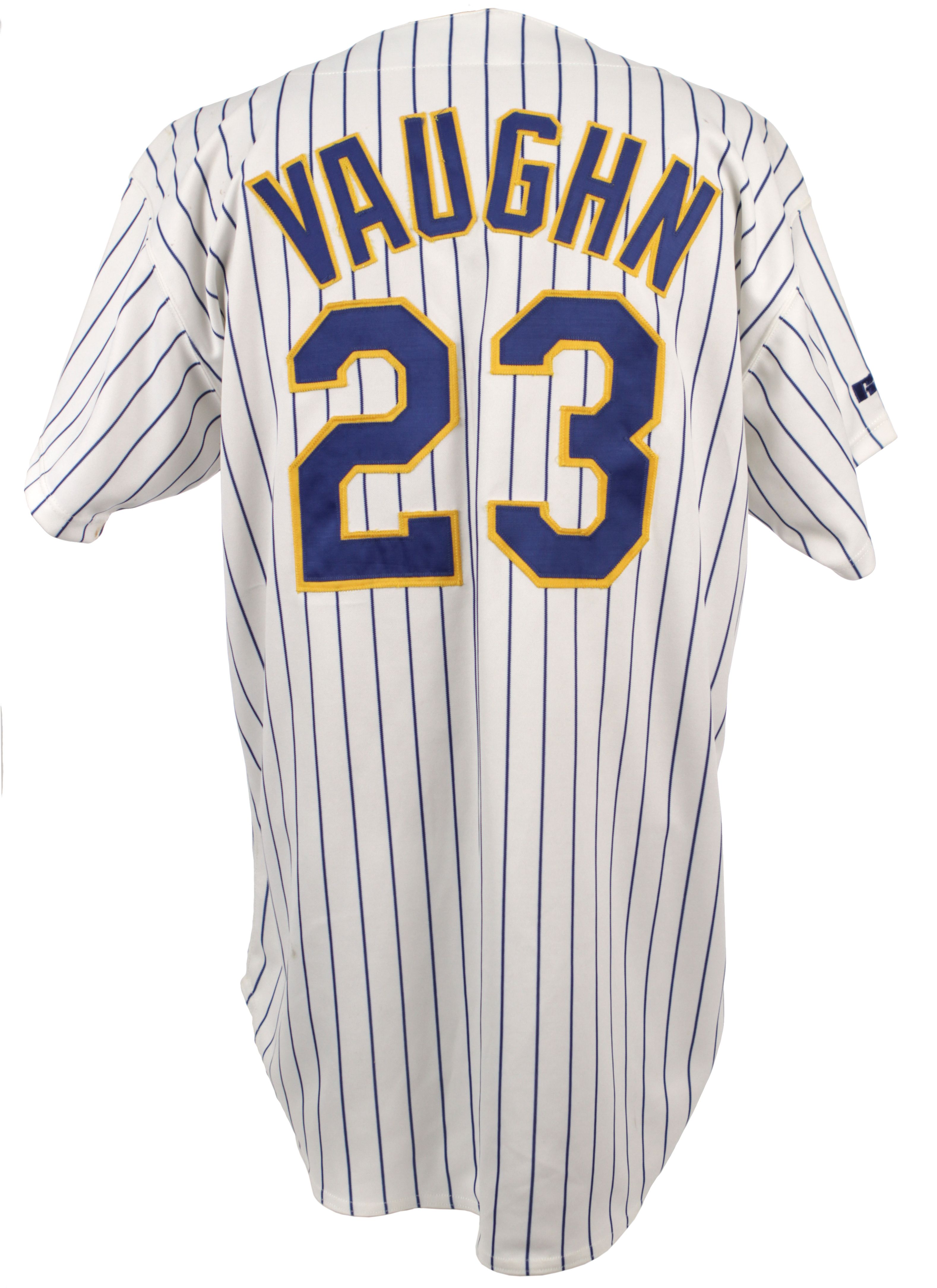 Greg Vaughn / Milwaukee Brewers - Game Used/Worn Jersey /Vintage