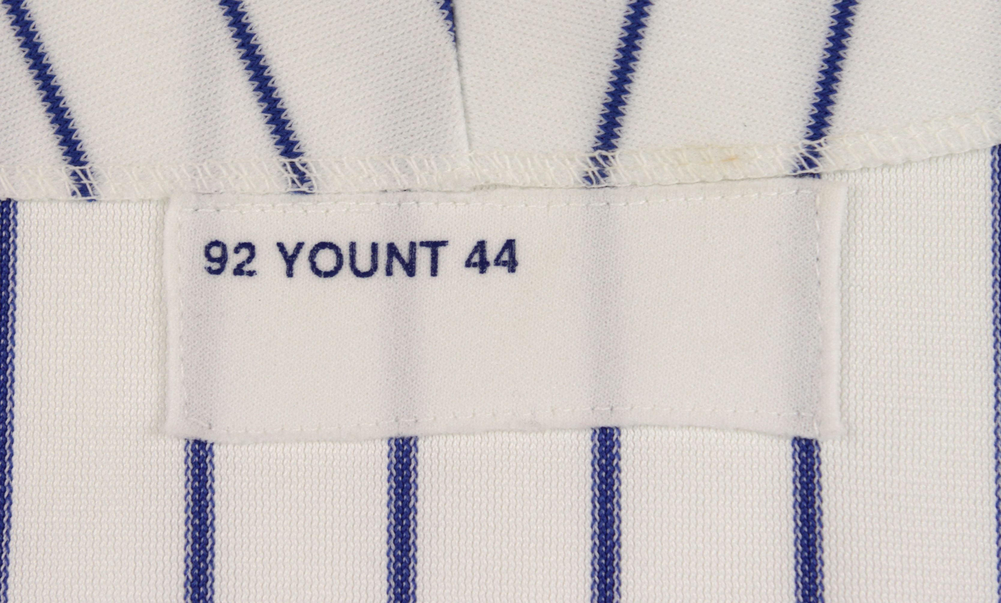 Lot Detail - 1992 ROBIN YOUNT MILWAUKEE BREWERS GAME WORN HOME JERSEY