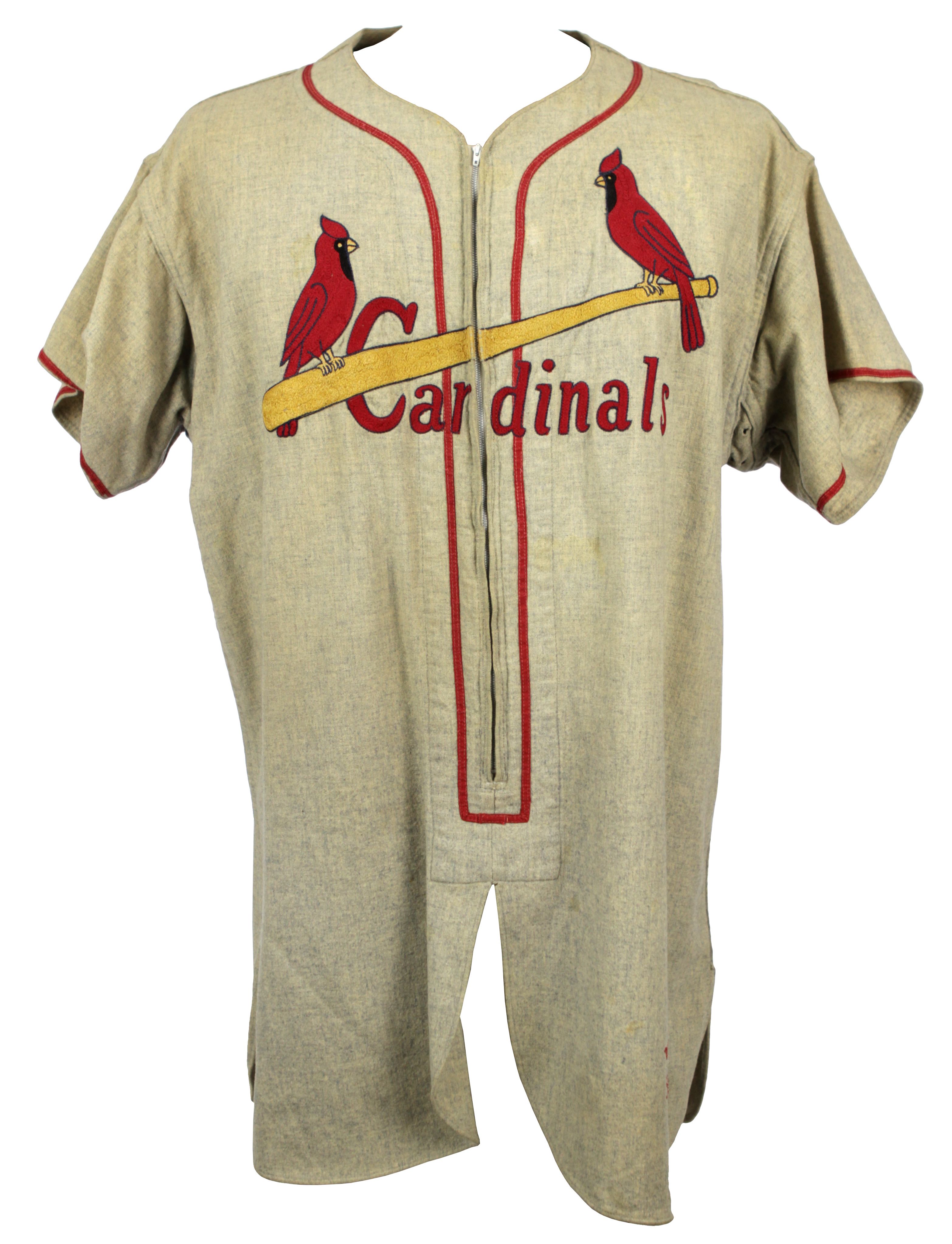 Lot Detail - 1951 Ted Wilks St. Louis Cardinals Game Worn Road Jersey -  First Year Style (MEARS LOA)