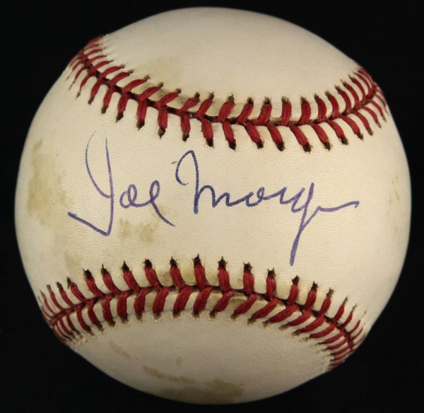 1994-2000 Joe Morgan Milwaukee Braves Single Signed OAL Budig Baseball (JSA)