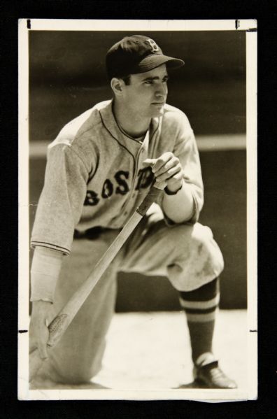 1937 Bobby Doerr Boston Red Sox Rookie Postcard 