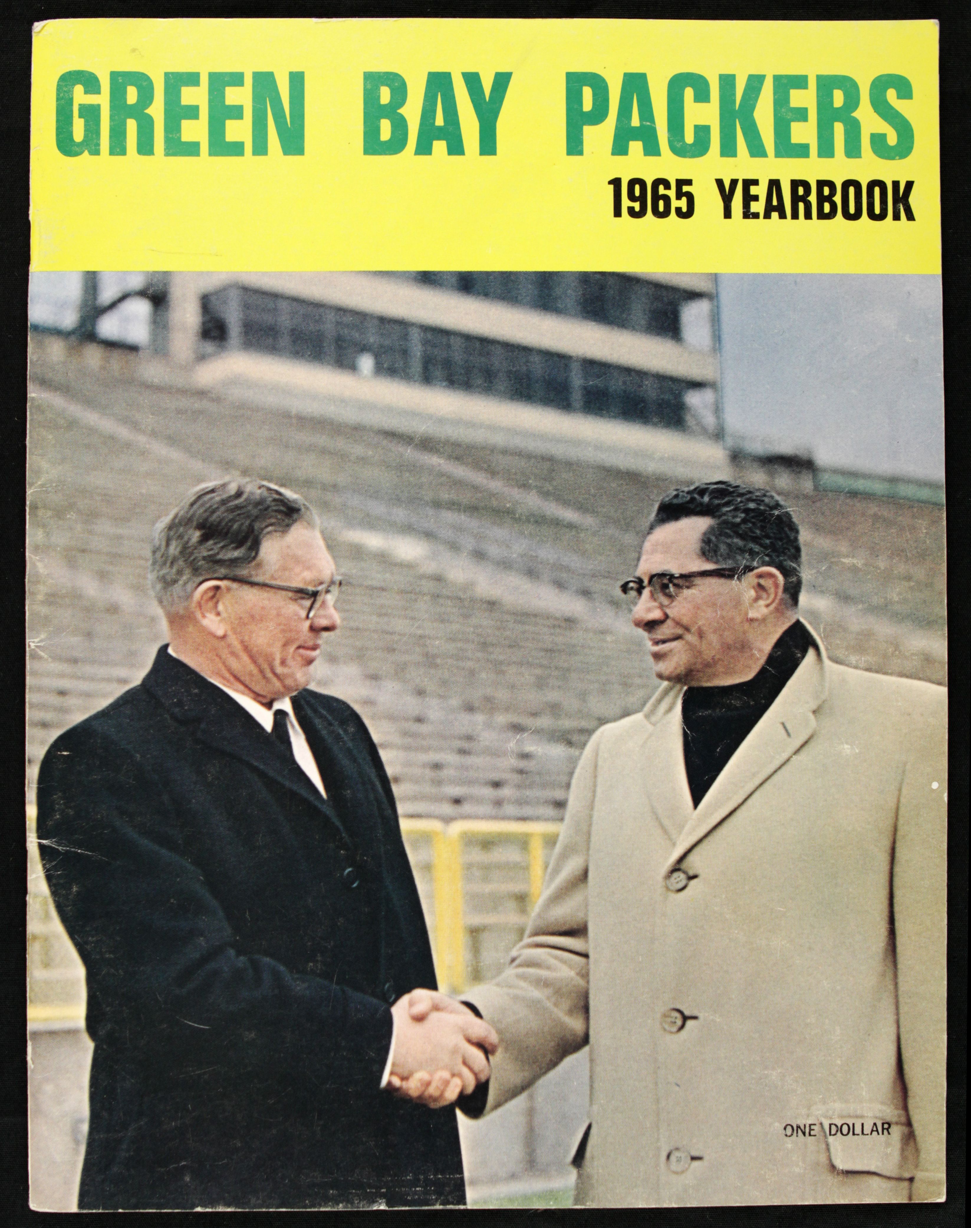 Lot Detail - 1965 Vince Lombardi & Curly Lambeau Green Bay Packers Yearbook  (Unscored)