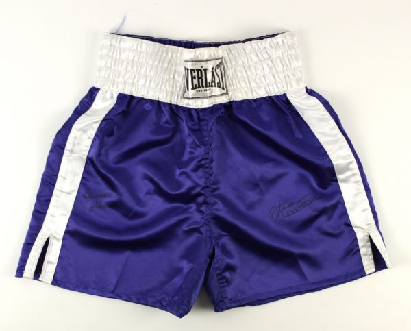 Lot Detail - Ken Norton & Earnie Shavers Signed Everlast Boxing Trunks ...