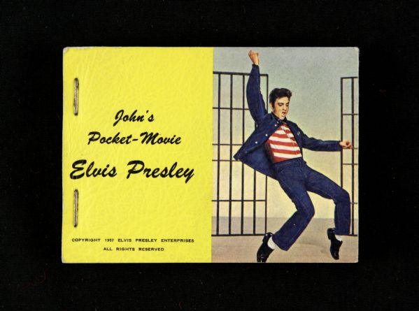 1957 Elvis Presley Johns Pocket Movie Flip Book 