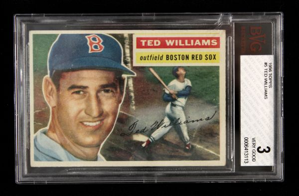 1953 Ted Williams Boston Red Sox Topps #5 Card - BVG Very Good 3