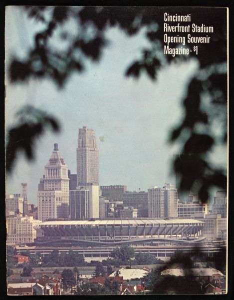 1970 Cincinnati Reds Opening Day Riverfront Stadium Program 