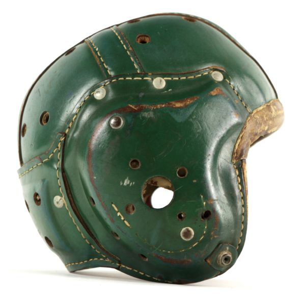 Lot Detail - 1950s Early MacGregor Model H612 Leather Football Helmet