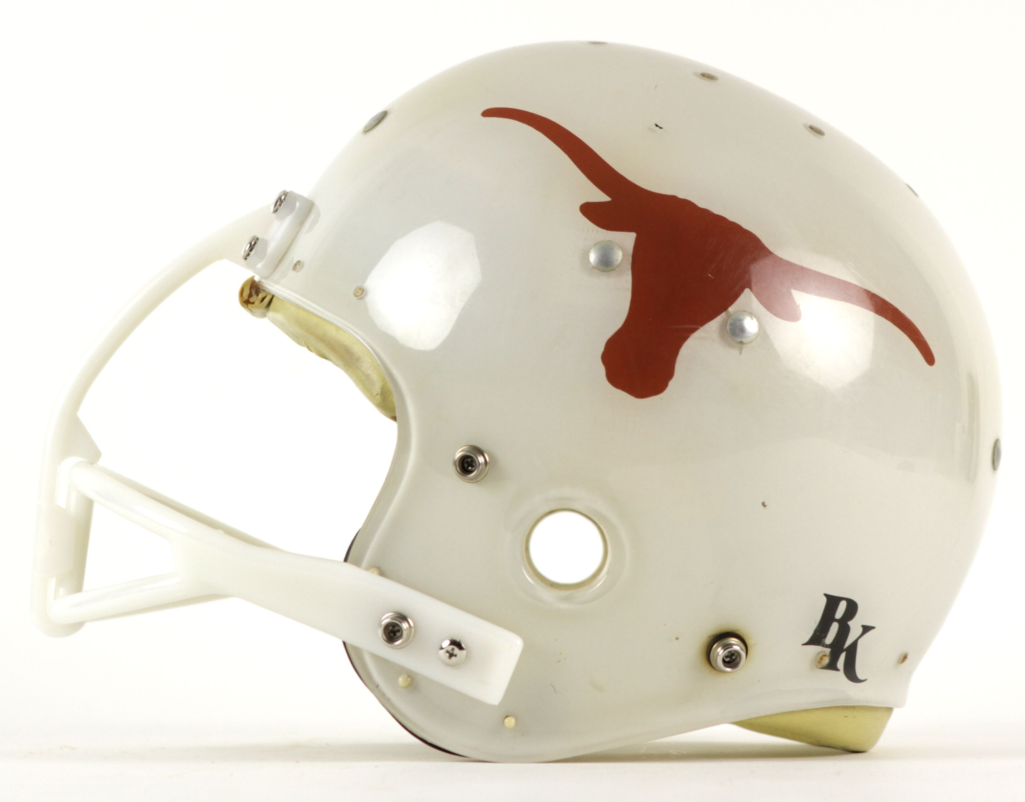 Sold at Auction: UNIVERSITY OF TEXAS GAME USED FOOTBALL HELMET