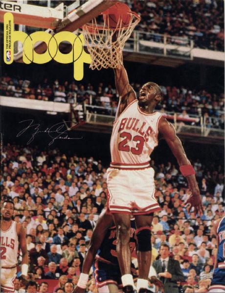 1989 Michael Jordan Chicago Bulls vs. Milwaukee Bucks Team Program 