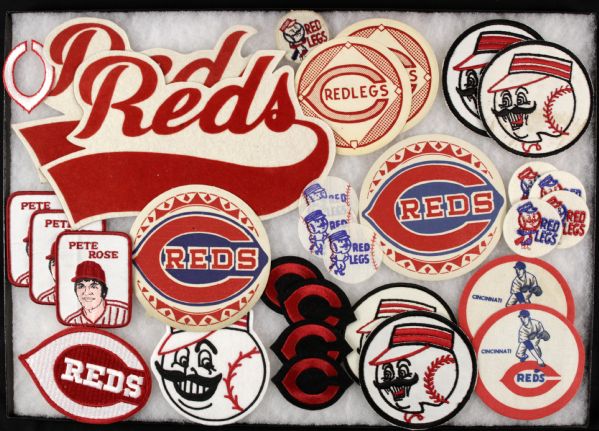 1940s-70s Cincinnati Reds Patch Collection (Lot of 30 Total) 