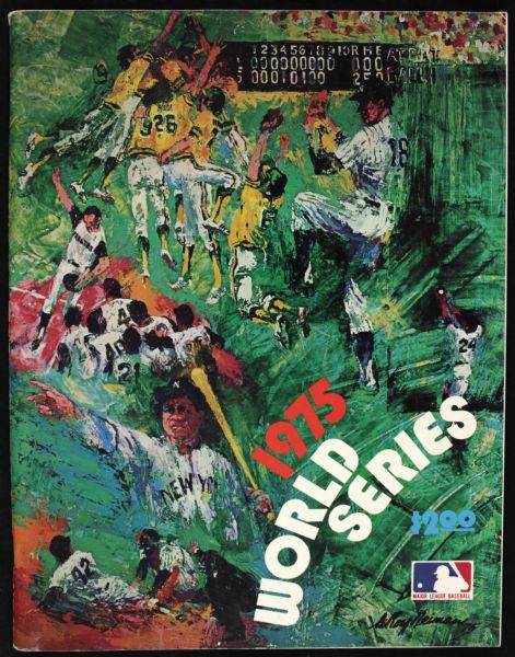 1975 Boston Red Sox vs. Cincinnati Reds World Series Program 