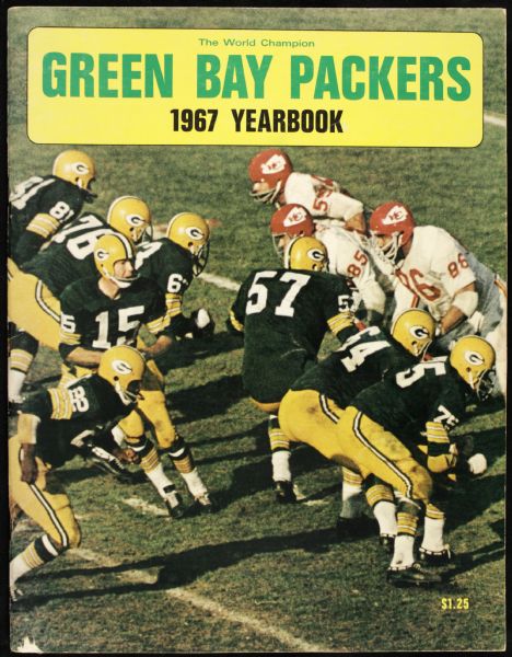 1967 Green Bay Packer Packers Team Yearbook With Super Bowl I Photo on Cover - Unscored