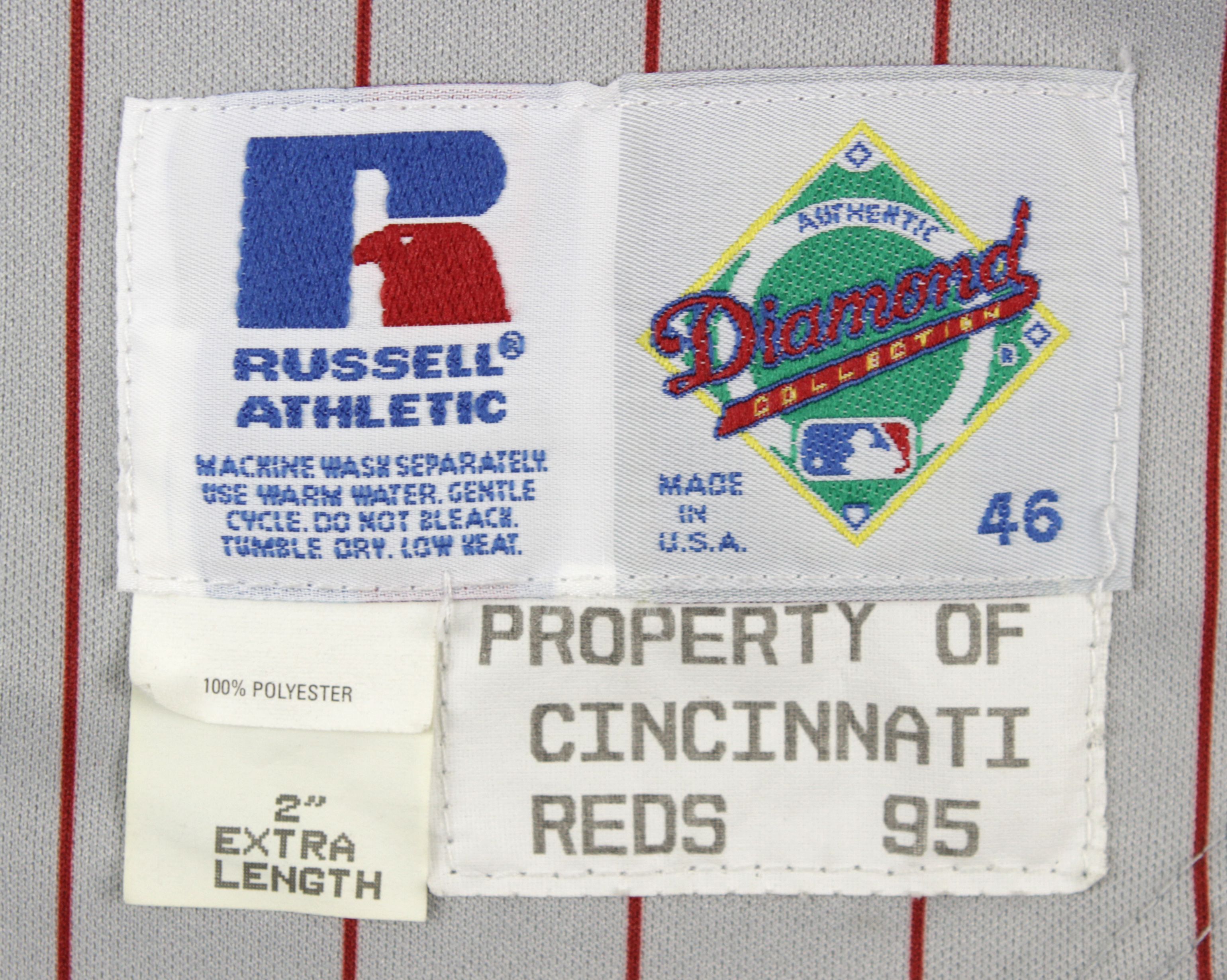Lot Detail - 1987 Barry Larkin Game Used and Signed Cincinnati Reds Road  Jersey (PSA/DNA)