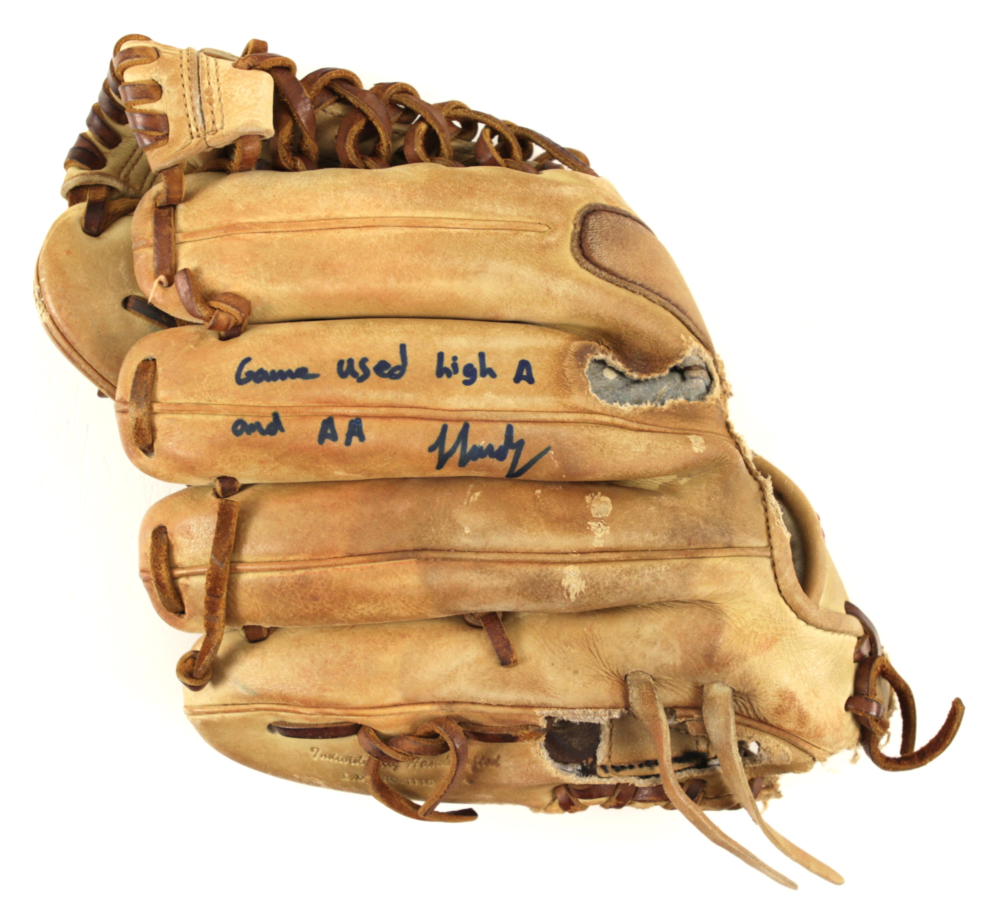 Lot Detail - 2003-04 JJ Hardy Milwaukee Brewers Game Worn Glove