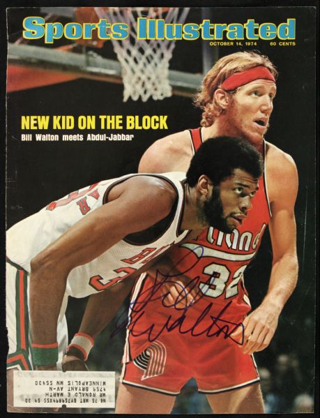 1974 Bill Walton Portland Trailblazers Signed Sports Illustrated Cover (MEARS LOA) 