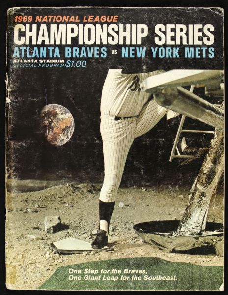 1969 NLCS Program - Atlanta Braves vs. New York Mets 