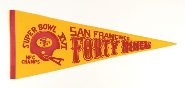 1982 San Francisco 49ers NFC Champs 29 1/2" Full Size Pennant 