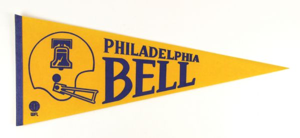 1974-75 Philadelphia Bell WFL Full Size 29 1/2" Pennant 