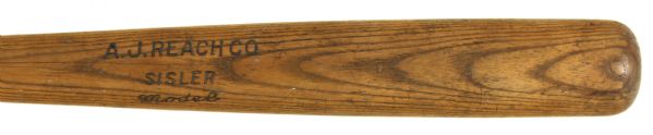 1920 George Sisler St. Louis Browns A.J. Reach Store Model Bat (Excellent Condition)