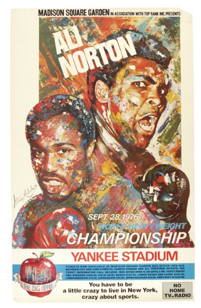 1976 Muhammad Ali vs. Ken Norton 15 1/2" x 25" On-Site Poster 