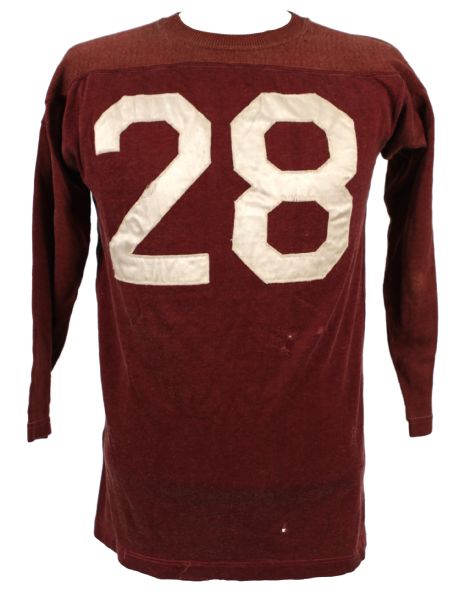 1940s #28 Game Worn Football Durene Jersey