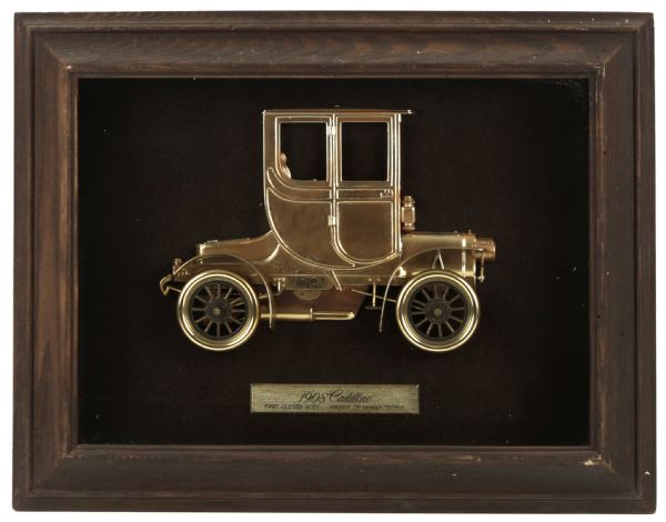 1908 depiction Ultra Rare & High Grade Cadillac GM Dealership Showroom Sample - 23 1/2" x 18 1/2" Made By Hartland Plastics (EX Frank Fulop Collection)