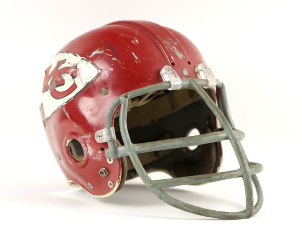 1960-67 Dallas Texans (NFL) converted to Kansas City Chiefs (AFL) Super Bowl 1 attribution - Riddell RK 1 Rivet Game Worn Helmet (MEARS LOA/Letter of provenance)