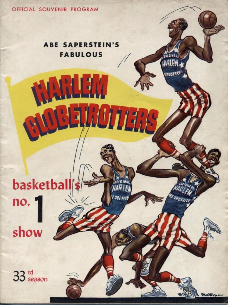 Lot Detail - 1959-60 Harlem Globetrotters Program w/ '60-61 Team Insert