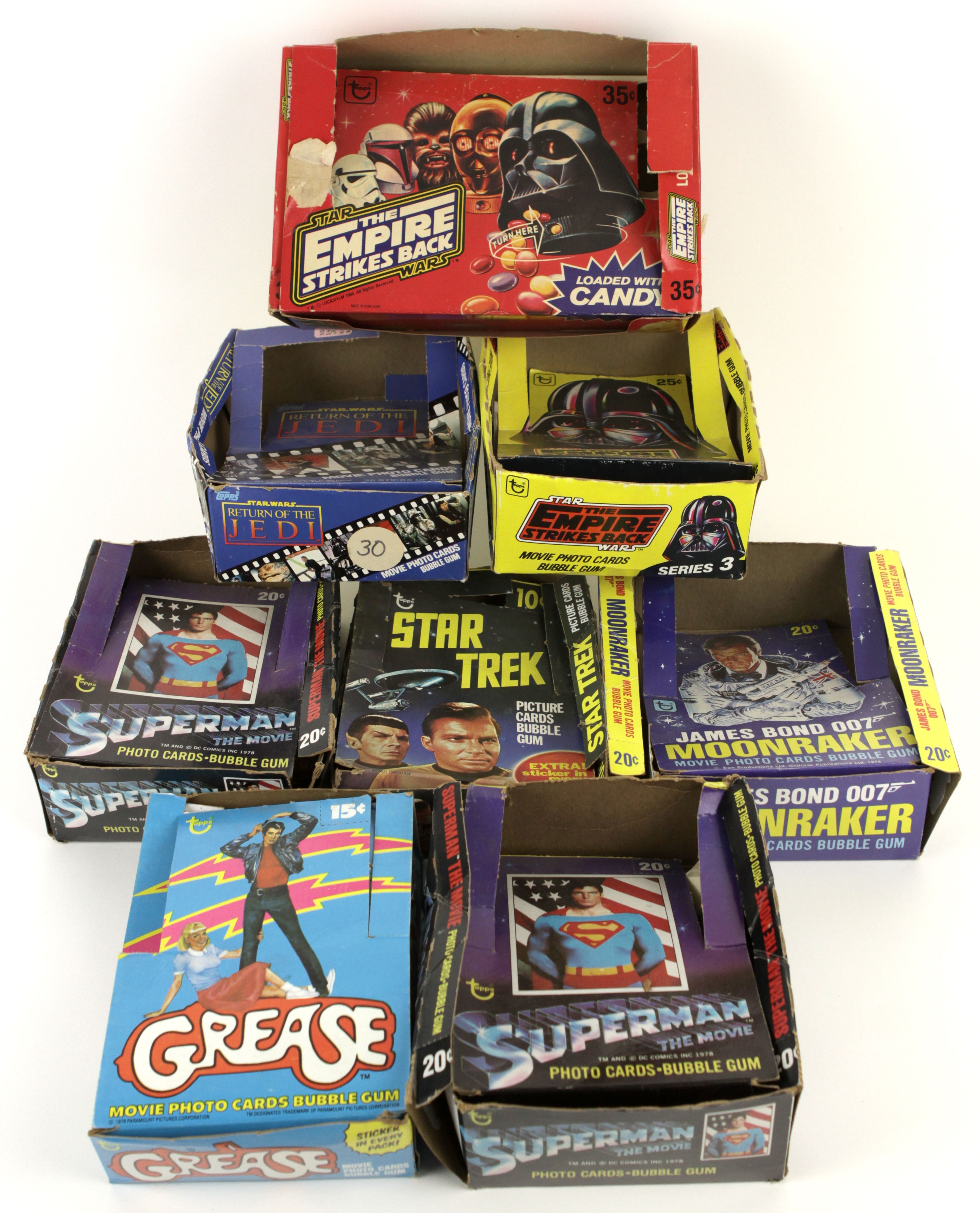 Lot Detail - 1978-83 Non Sports Unopened Box w/Some Wrappers w/Star ...