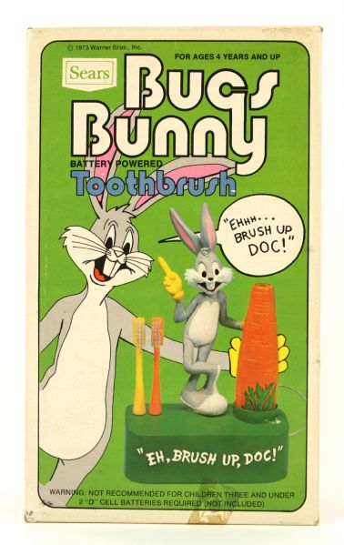 1973 Bugs Bunny Battery Powered Toothbrush Says Ehhh Brush Up Doc MIB