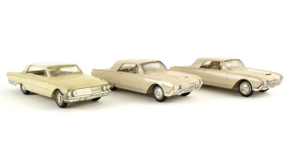 1961 Thunderbird Model Car (Lot of 3) 