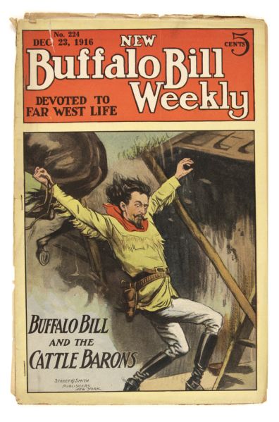 1916 New Buffalo Bill Weekly Featuring Buffalo Bill And The Cattle Barons 