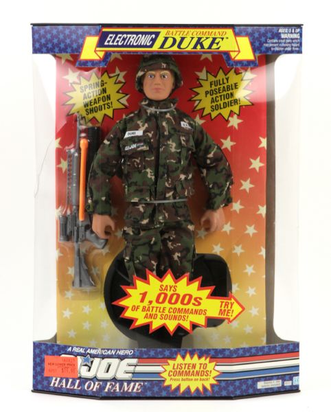 1992 GI Joe Electronic Battle Command Duke 12" Figure - Says 1,000s of Battle Commands And Sounds MOC