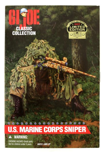 1996 GI Joe Classic Collection US Marine Corps Sniper MOC Limited Edition 12" Action Figure 