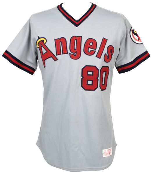 1986-88 California Angels #80 Medosa Game Worn Spring Worn Training Jersey w/Purchased From Angels Team Stamp (MEARS LOA) 