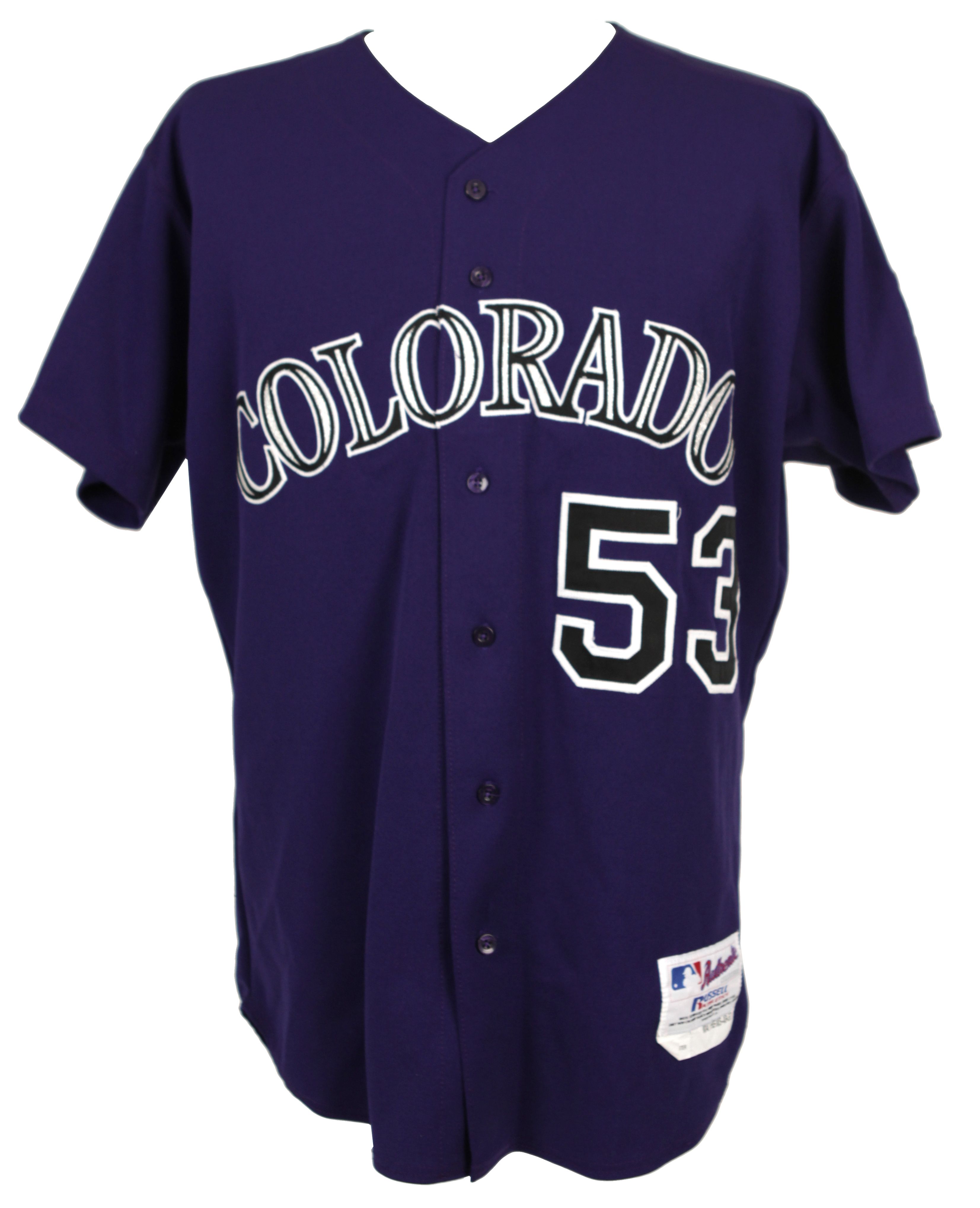 COLORADO ROCKIES #53 RICK MATHEWS ALTERNATE VEST SYLE JERSEY +