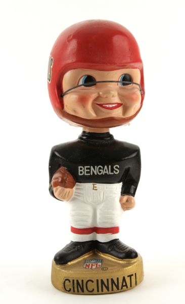 1968-70 Cincinnati Bengals Gold Base Bobblehead Nodder